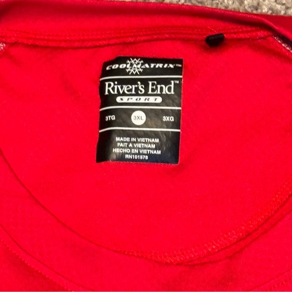Mens River's End Sport Cool Matrix Athletic Shirt 3XL Jack Links Beef Jerky Logo - Picture 3 of 6
